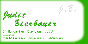 judit bierbauer business card